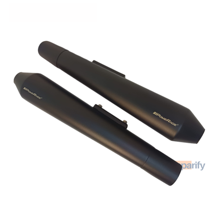 Royal Enfield Continental GT 650 / Interceptor 650 Twins Black Finish - Long Type PoweRage Performance Slip-On Exhaust
