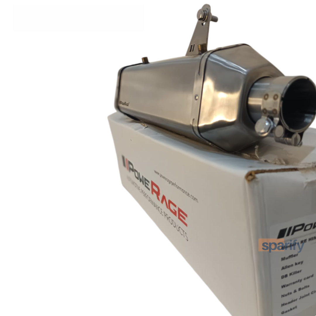 RE Himalayan 411 Brushed Steel Finish ( Matte ) PoweRage Performance Slip on Exhaust