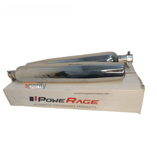 RE Super Meteor 650 – Polish Finish PoweRage Performance Slip on Exhaust