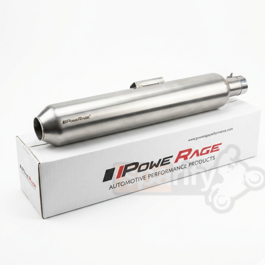 Royal Enfield Classic 350 / 500 Silver Matte Finish (Short Type) Powerage Performance Exhaust