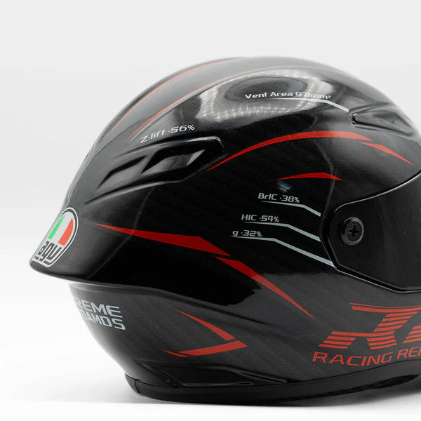 AGV K1 | Carbon Fiber Red Edition racing replica black red Scale model ...