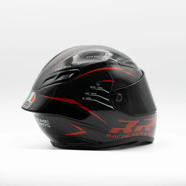 AGV K1 | Carbon Fiber Red Edition racing replica black red Scale model ...