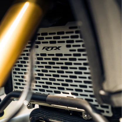TVS APACHE RTX 300 VECTOR RADIATOR GRILL SILVER | LEGUNDARY CUSTOMS