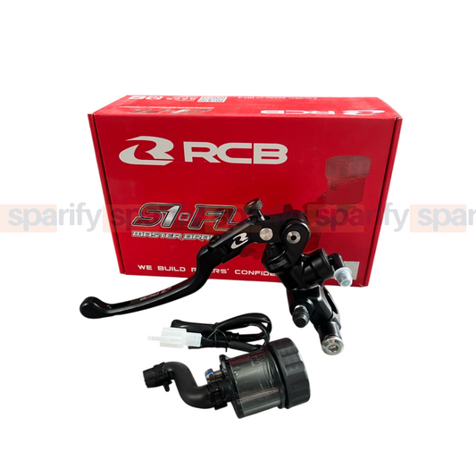 RCB | S1-FL | MASTER BRAKE PUMP | 17MM | LH|  01BP053B - BLACK ( LEFT HAND SIDE ) RACING BOY