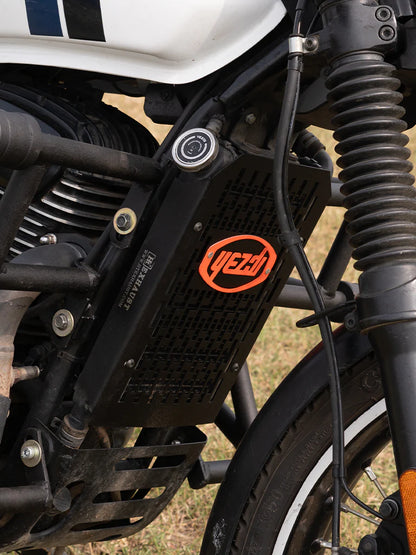Yezdi Adventure & Roadster 350 Radiator guard  – RD 910 / Ht exhaust