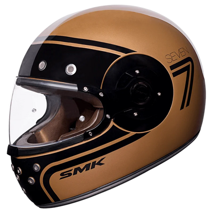 SMK Retro Seven GL720 Full-Face Helmet – Retro Style Glossy | Pinlock®70 ready visor