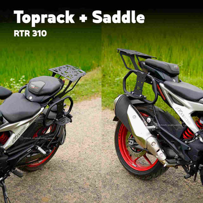 Apache RTR 310 Toprack with Saddle stay HT Exhaust – SPARIFY