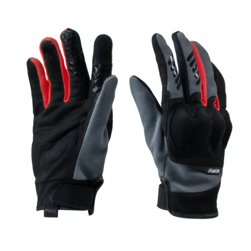 Raida Trailcraft Off-Road Gray/Red Gloves
