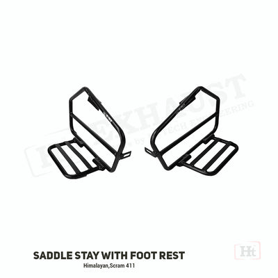 SADDLE STAY WITH SADDLE REST BLACK – FOR SCRAM 411 – SB 627 / Ht exhaust