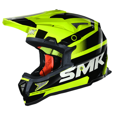 SMK Allterra X-THROTTLE | Off Road Helmet for Bikers | – GL422 | Black Neon