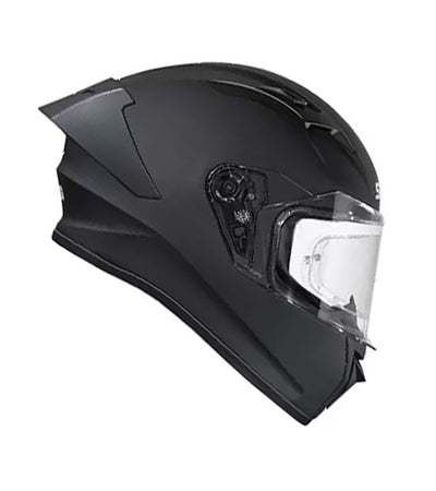 SMK Stellar Matt Black helmet - (MA200)