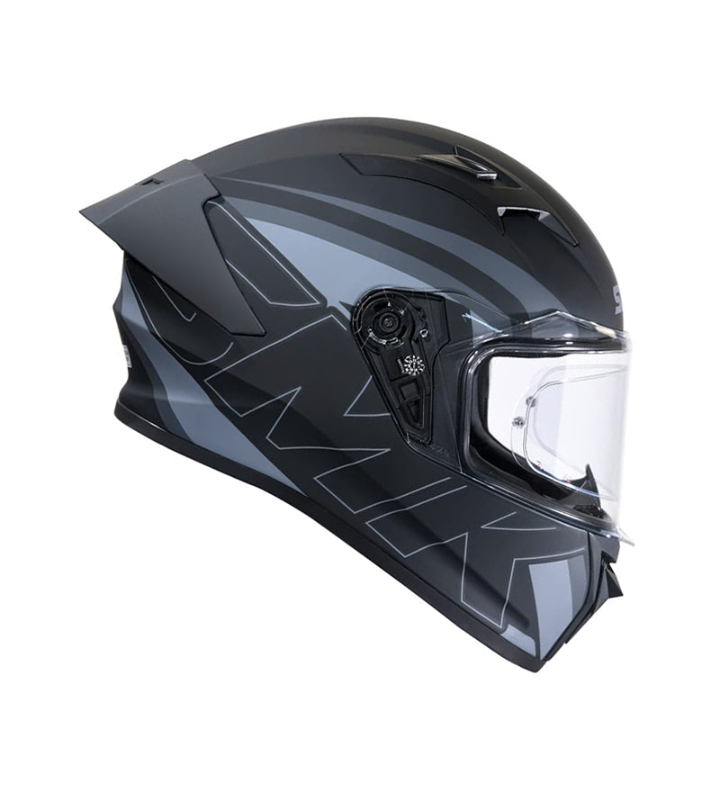 SMK Stellar Sports Stage Gloss Black Grey Black (GL262) Helmet helmet highlight 
