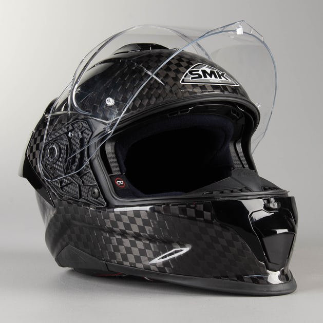 SMK Titan Carbon Fiber Gloss Black (GLCA200) Helmet helmet highlight 