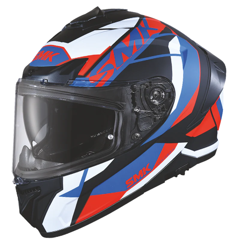 SMK TYPHOON STYLE HELMET MA235 (Matt Black Blue Red)