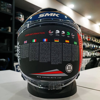 SMK GTJ LIBERO GL157 HALF FACE HELMET GLOSS BLUE