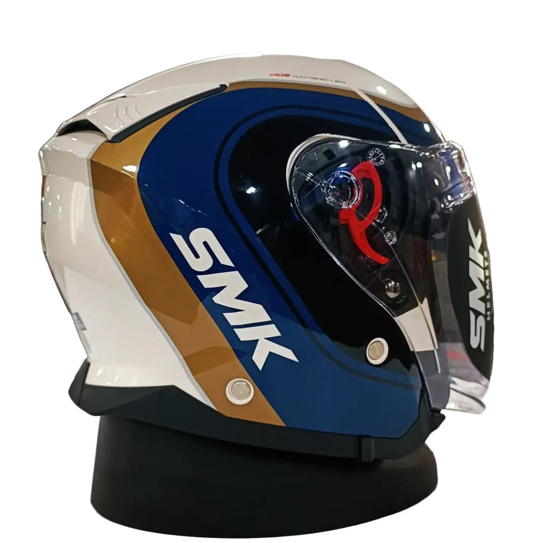 SMK GTJ LIBERO GL157 HALF FACE HELMET GLOSS BLUE