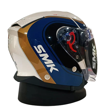 SMK GTJ LIBERO GL157 HALF FACE HELMET GLOSS BLUE