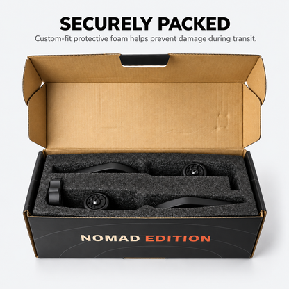 SPIKI Adventure 5.0 Nomad Series Motorcycle Mirrors | Anti-Theft Lock, Dino Knob & Shock-Absorbing Springs