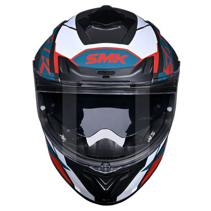 SMK TYPHOON STYLE HELMET MA235 (Matt Black Blue Red)