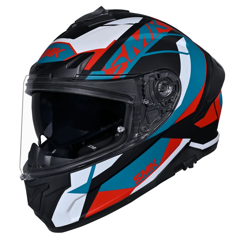SMK TYPHOON STYLE HELMET MA235 (Matt Black Blue Red)