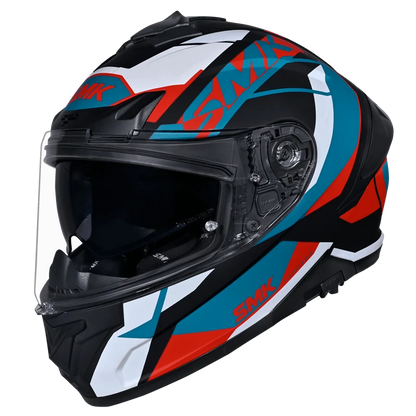 SMK TYPHOON STYLE HELMET MA235 (Matt Black Blue Red)