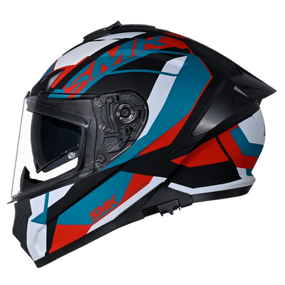 SMK TYPHOON STYLE HELMET MA235 (Matt Black Blue Red)