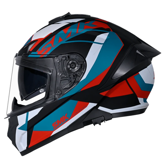SMK TYPHOON STYLE HELMET MA235 (Matt Black Blue Red)