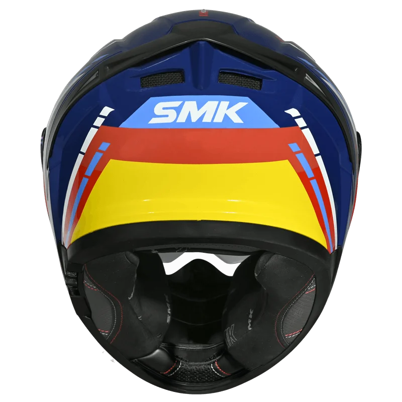 SMK Typhoon Sports Tourer Gloss Blue Red Yellow (GL534) Helmet