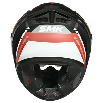 SMK Typhoon Style Sports Tourer Gloss Red Black helmet - GL231
