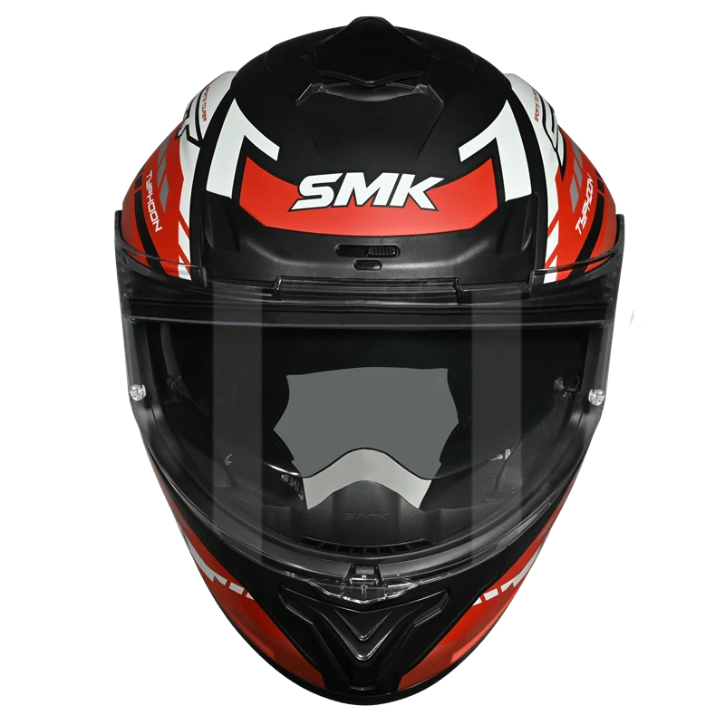 SMK Typhoon Style Sports Tourer Gloss Red Black helmet - GL231