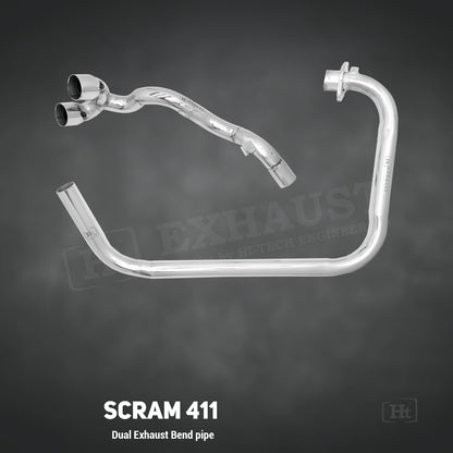 Dual Exhaust Bend pipe – FOR SCRAM 411 Ht exhaust – bend pipe
