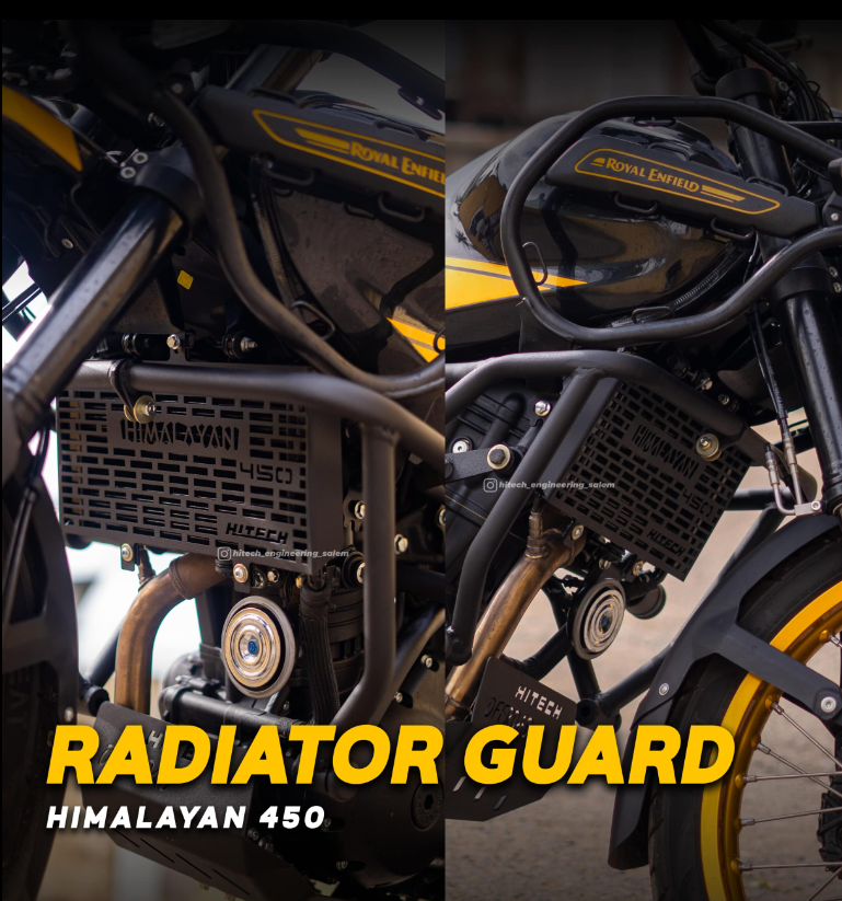 Re Himalayan Radiator Radiator Guard for HIMALAYAN 450 – HM 402 / Ht Exhaust – SPARIFY