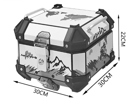 LGP 18 litres aluminium top box with adventure graphics universal 2.0 ( fits all motorcycles )