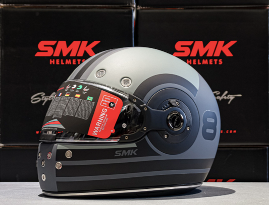 SMK Retro MA626 Motorbike Helmet