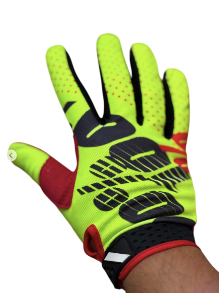 100% iTrack Motocross / cycling Gloves Neon black red