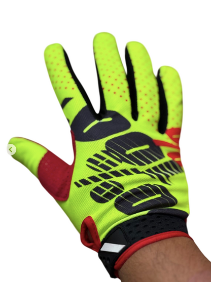 100% iTrack Motocross / cycling Gloves Neon black red