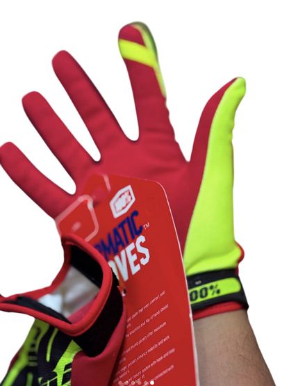 100% iTrack Motocross / cycling Gloves Neon black red