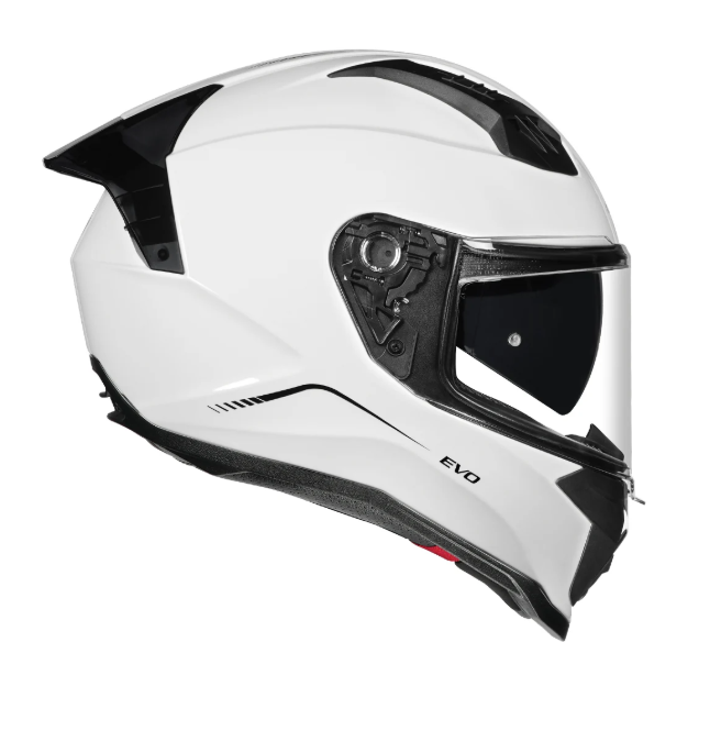 KORDA EVO SOLID GLOSS WHITE W/P FULL FACE HELMET ISI CERTIFIED
