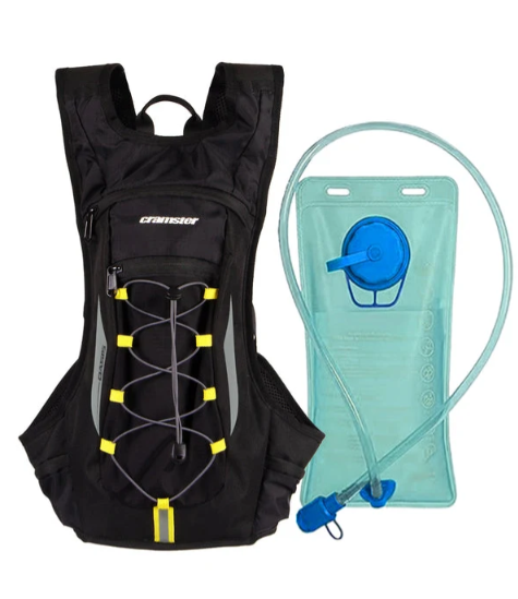 Cramster Oasis Hydration Backpack with 2L Bladder (Black Yellow)