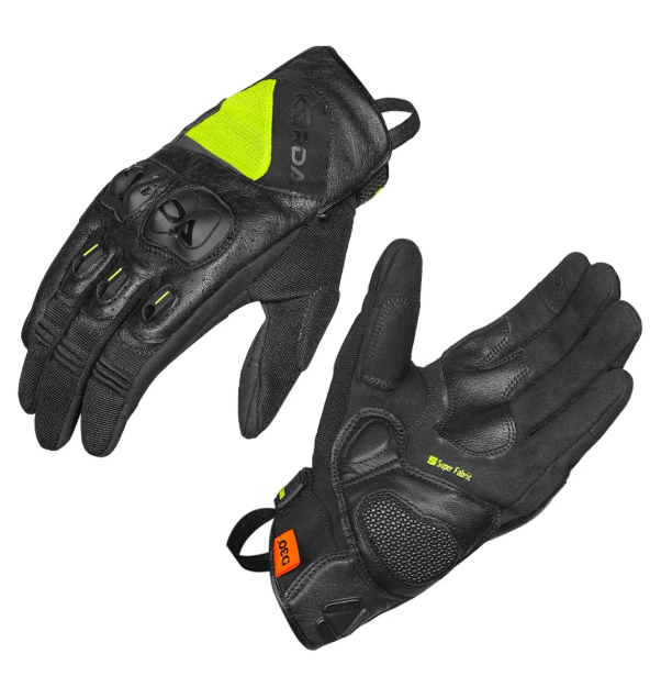GLOVES KORDA HYBRID FL YELLOW