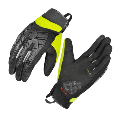 KORDA DROID FL YELLOW RIDING GLOVES