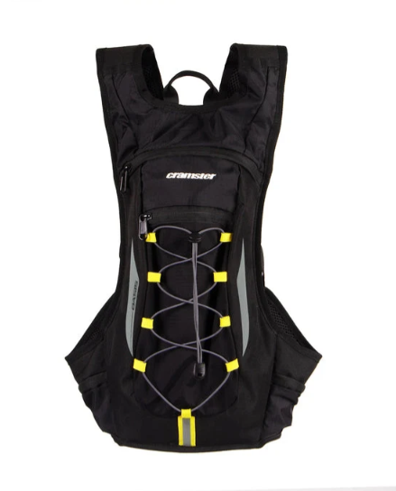 Cramster Oasis Hydration Backpack with 2L Bladder (Black Yellow)