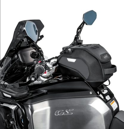 LOBOO BTB13BK Motorcycle Tank Bag with Anti-Theft Quick-Release System and Rain Cover, Custom Fit for BMW R1300GS Adventure Original Mounting Points