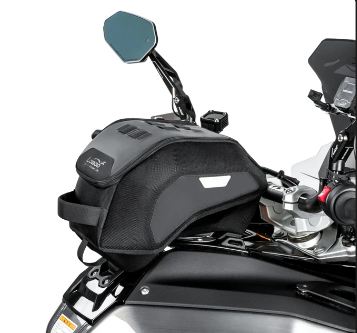 LOBOO BTB13BK Motorcycle Tank Bag with Anti-Theft Quick-Release System and Rain Cover, Custom Fit for BMW R1300GS Adventure Original Mounting Points