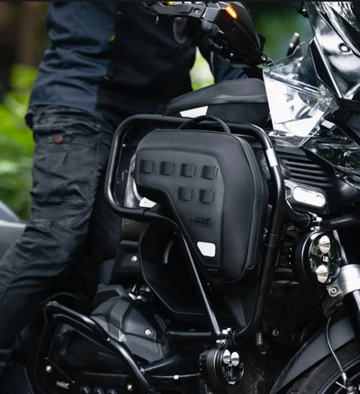 LOBOO Crash Bar Bags BHGB13BK (5L Pair) for BMW R1300GS Adventure (2024+) - Anti-Theft EVA Hard Shell Storage