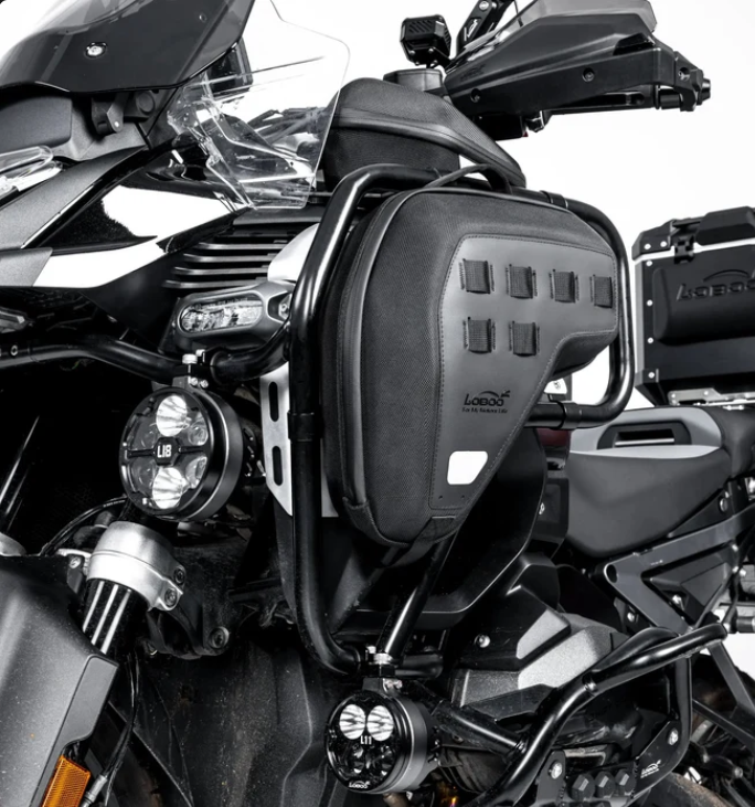 LOBOO Crash Bar Bags BHGB13BK (5L Pair) for BMW R1300GS Adventure (2024+) - Anti-Theft EVA Hard Shell Storage
