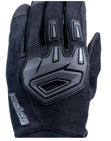 Raida Avantur 2.0 Motorcycle Gloves | Vegan Friendly | Enhanced Knuckle Protection | Touchscreen Compatible | Lightweight & Comfortable | Ideal for Daily Commute & Weekend Rides (Grey, L)