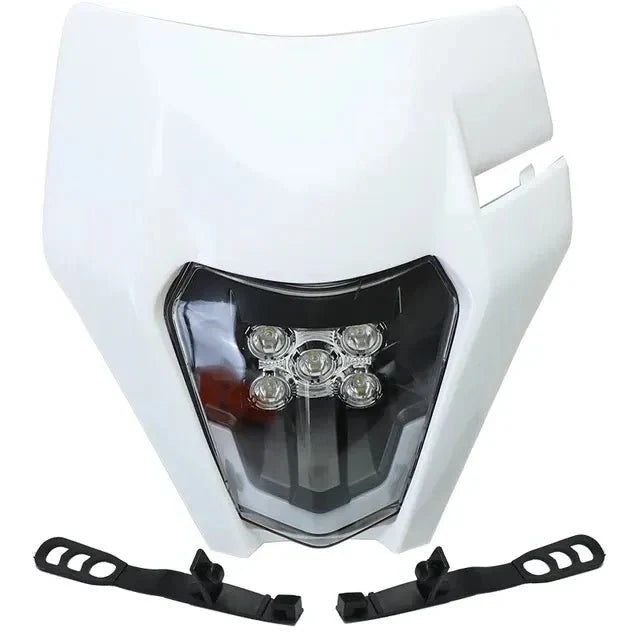 Dirt Bike Headlight,Dirtbike LED Headlights Kit Motorcycle Head Lamp Light Kit Universal for Most Dirt Pit Enduro Bike Motorcycle Headlamp Frontlight for ATV