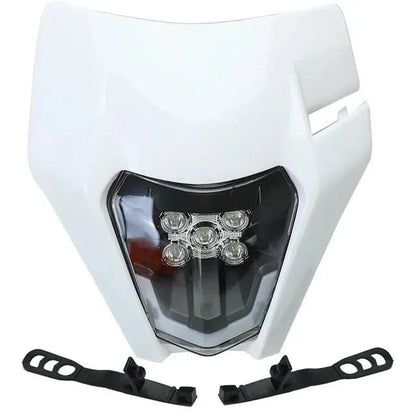Dirt Bike Headlight,Dirtbike LED Headlights Kit Motorcycle Head Lamp Light Kit Universal for Most Dirt Pit Enduro Bike Motorcycle Headlamp Frontlight for ATV