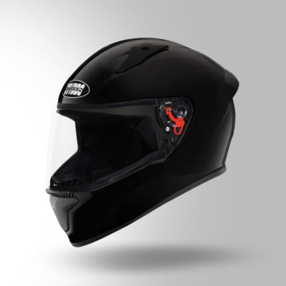 Studds Thunder Full Face Helmet with Clear Visor - Black
